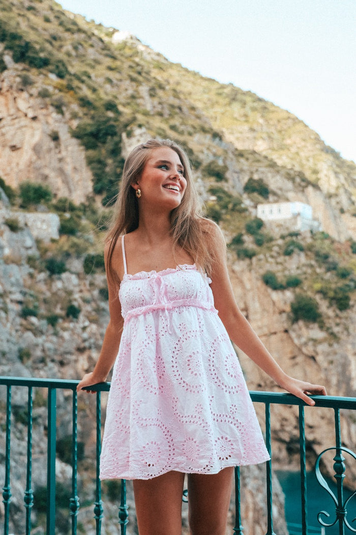 "Maddie" dress baby pink