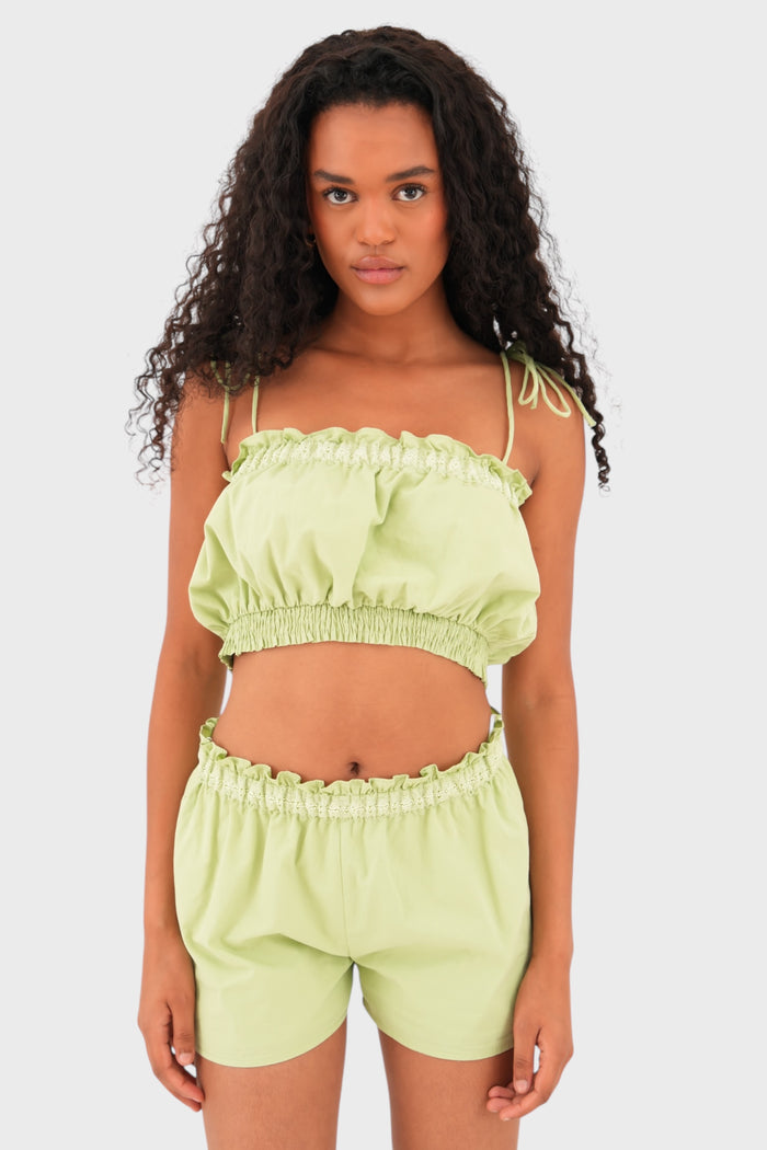 "Malaga" short green