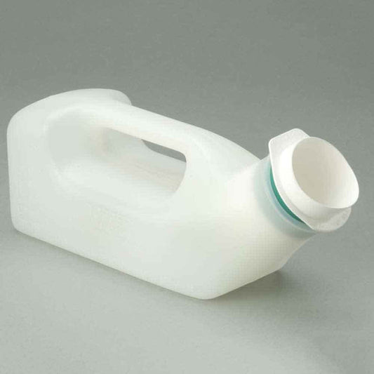 Image of Male Urinal Bottle-Non Spill Adapter on a plain background.