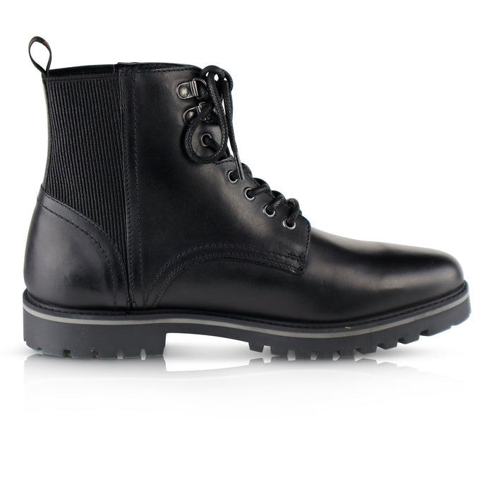 Manchester Leather Hiker Boots - Black