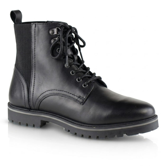Manchester Leather Hiker Boots - Black