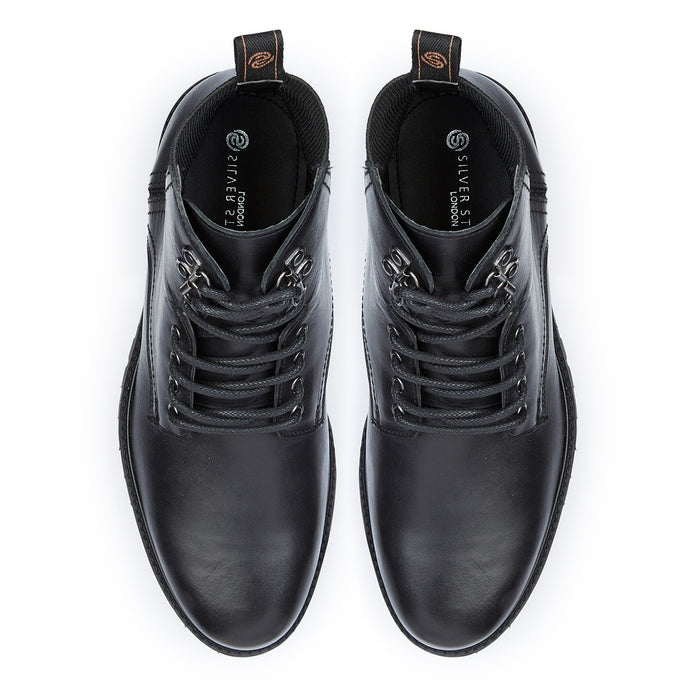 Manchester Leather Hiker Boots - Black