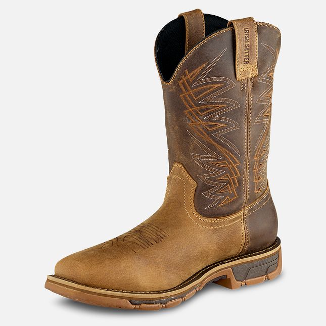Irish Setter Marshall 11 inch steel toe pull-on boot, second alternate view