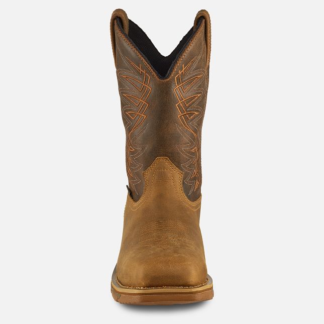 Marshall Men's 11-Inch Waterproof Leather SteelToe Pull-On Boot