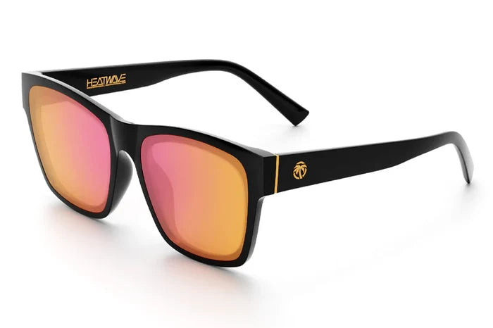 Heat Wave Visual Marylin polarized sunglasses with black frame and rose gold lens
