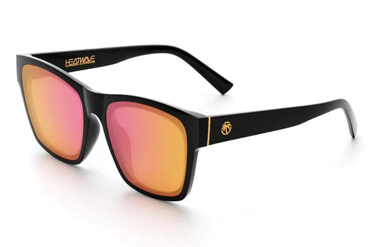 Heat Wave Visual Marilyn sunglasses in black with rose gold mirror lens