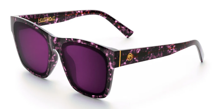 Heat Wave Marylin women's sunglasses with velvet tortoise frame and purple polarized lens