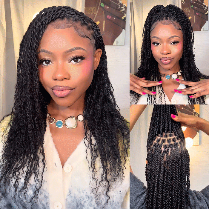 Natural Black #1B / 3 Packs (Full Head) / 8''