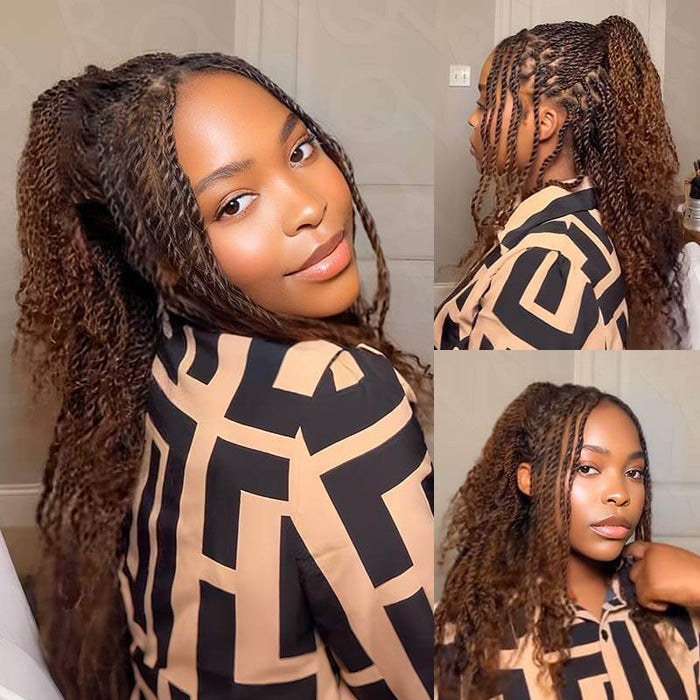 Member Sale| QVR Mixed Color #4/30 Afro Kinky Bulk Human Hair