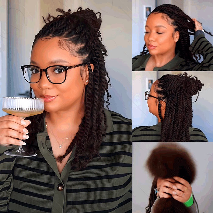 Dark Brown #4 / 3 Packs (Full Head) / 10''
