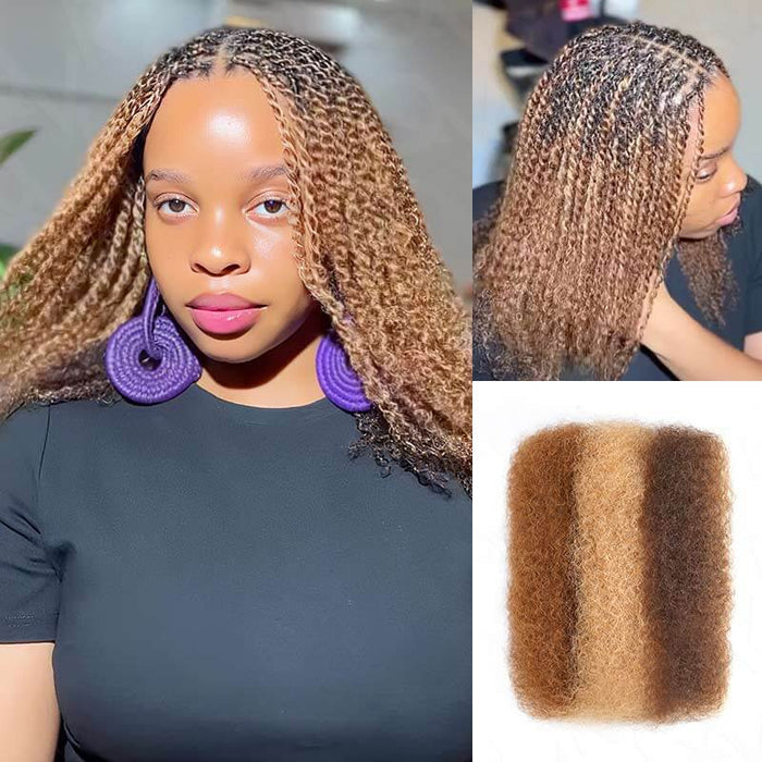 Member Sale| QVR #P4/30/27 Color Afro Kinky Bulk Human Hair