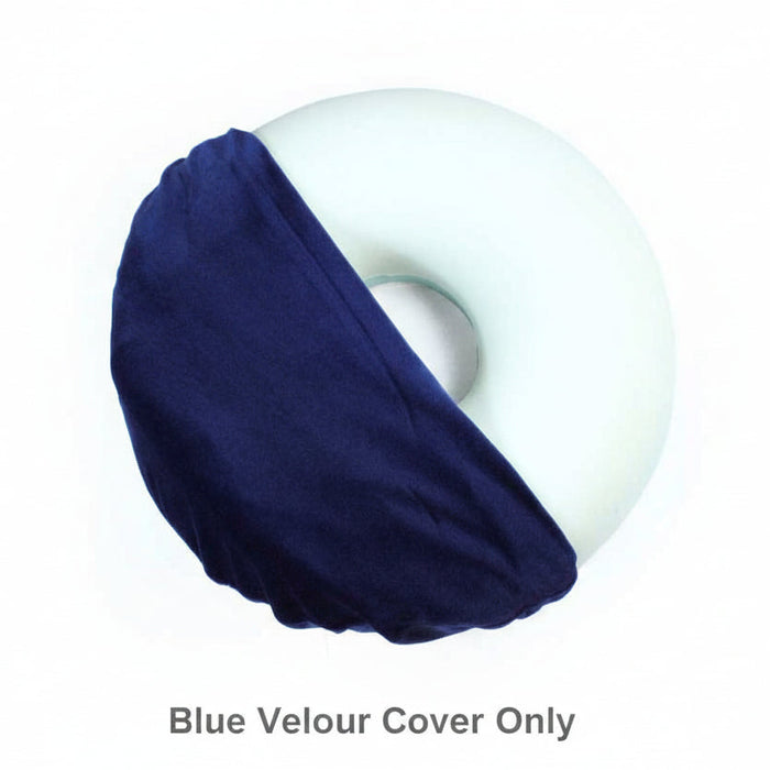 Memory Foam Ring Cushion cushion on a seat or chair, demonstrating added comfort and pressure relief.