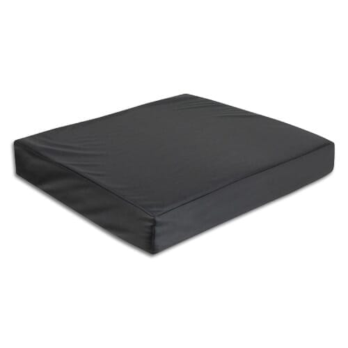 Full view of Memory Foam Wheelchair Cushion cushion on a plain background, showing its shape and supportive material.