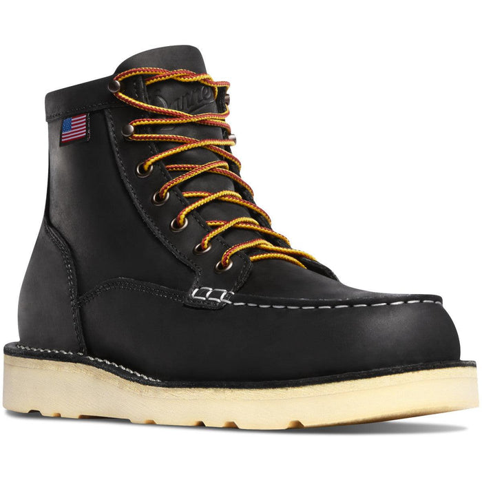 Danner Bull Run 6-inch moc toe boot in black full grain leather, alternate product view