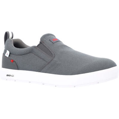 Xtratuf men's canvas Sharkbyte 2.0 Eco deck shoe in grey
