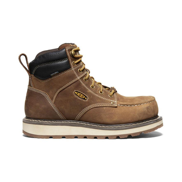Keen Utility Cincinnati 6-inch waterproof composite toe moc toe boot in belgian and sandshell