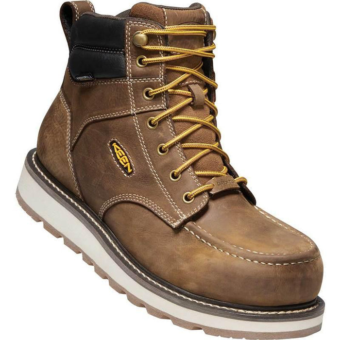 Angled view of the Keen Utility Cincinnati 6-inch waterproof composite toe work boot