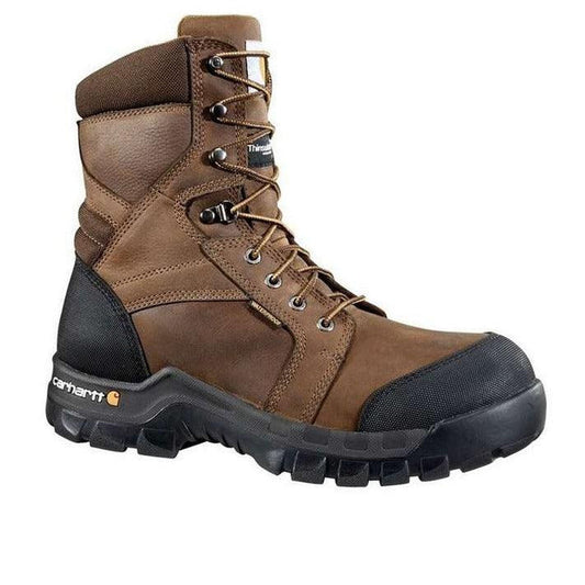 Carhartt 8-inch insulated waterproof composite toe work boot, wide widths available