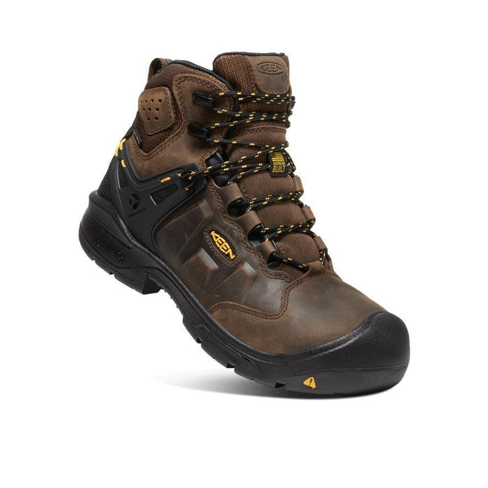 Keen Utility Dover ASTM compliant carbon toe work boot, additional view of the leather upper