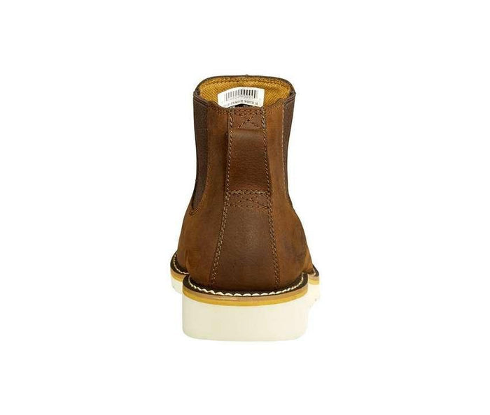 Carhartt wedge steel toe Chelsea work boot in brown, final product view