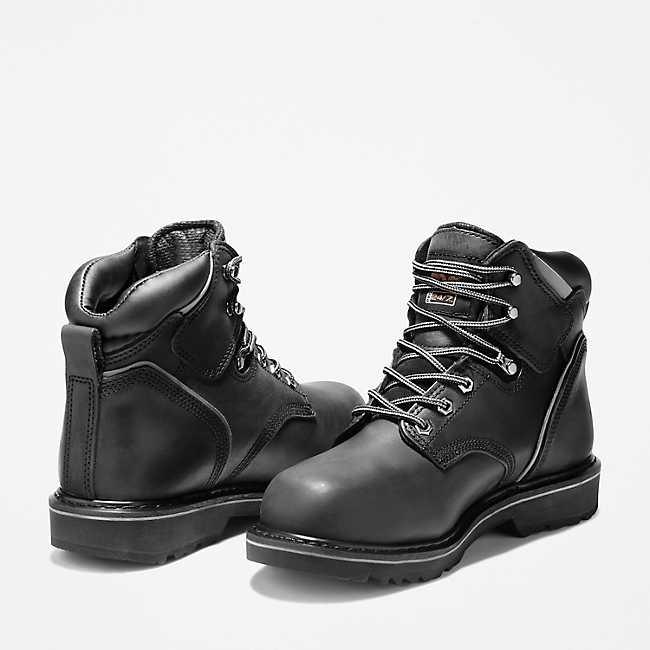 Timberland PRO Pit Boss 6-inch ASTM steel toe work boot in black, additional view