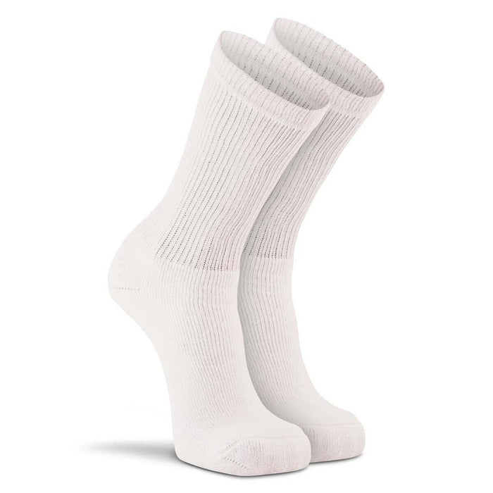 Fox River rugged midweight crew work socks in white, six pack