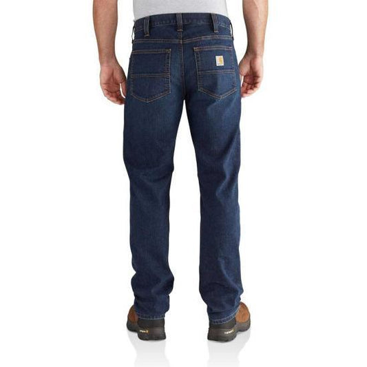 Carhartt Rugged Flex relaxed straight leg jean in superior wash, extended waist sizes