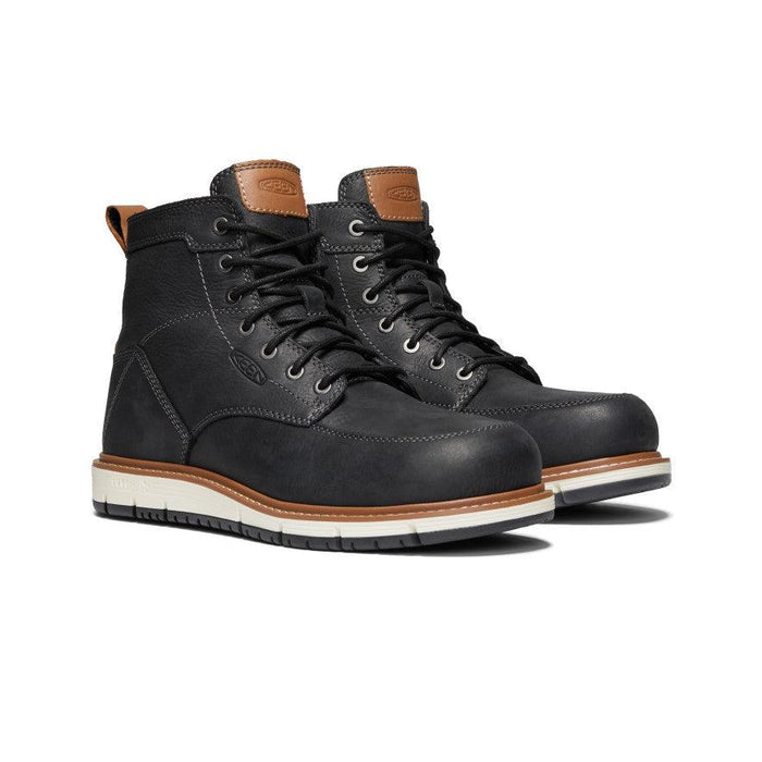 Keen Utility San Jose moc toe work boot with full grain leather upper and wedge outsole