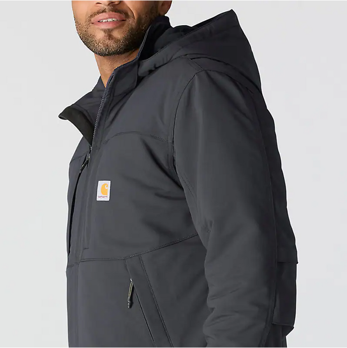 Carhartt men's Super Dux Full Swing insulated tech jacket in shadow, alternate product view