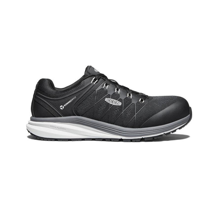 Keen Utility Vista Energy carbon fiber toe athletic work shoe in vapor grey and black
