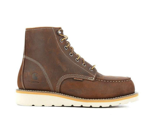 Carhartt 6-inch waterproof steel toe wedge work boot with ASTM safety toe