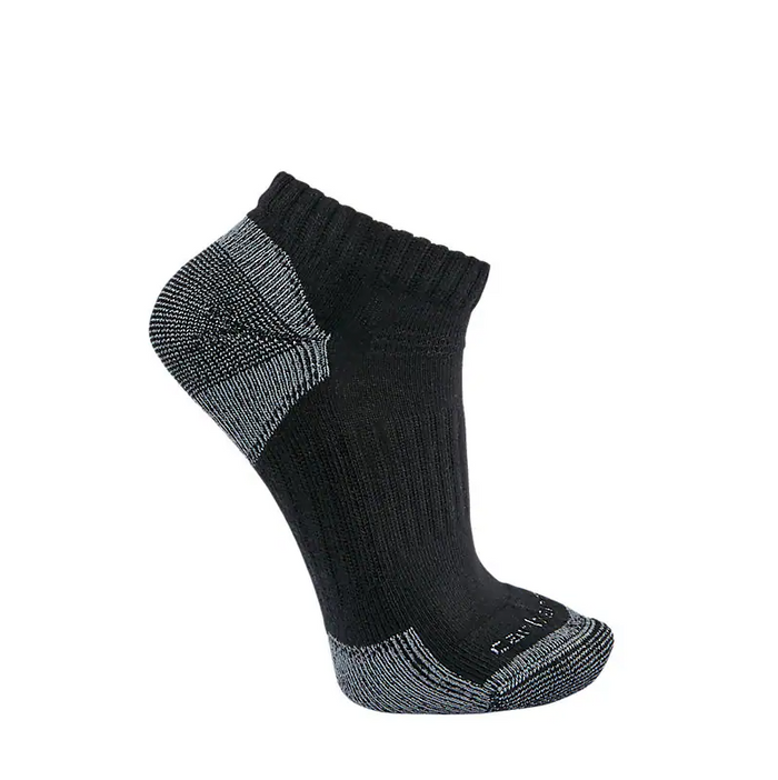 Carhartt midweight cotton blend low cut socks in black, three pack