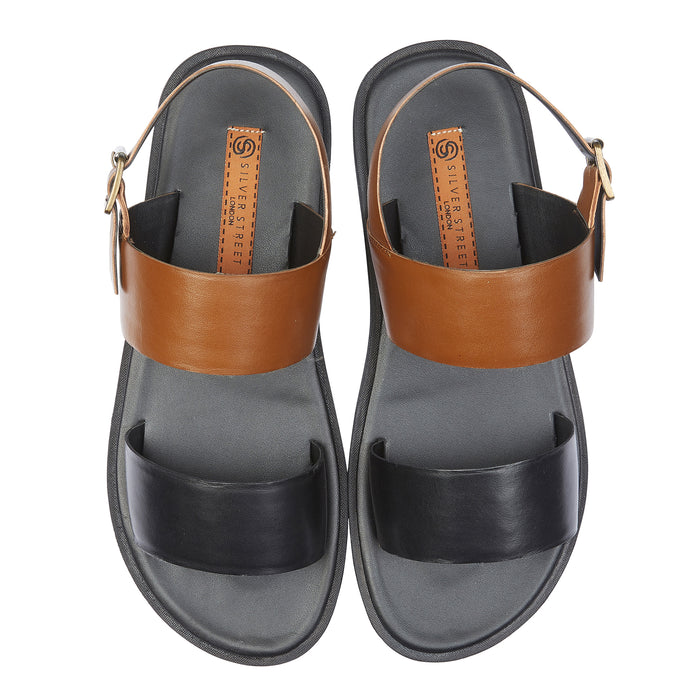 Mitcham Leather Sandals - Black