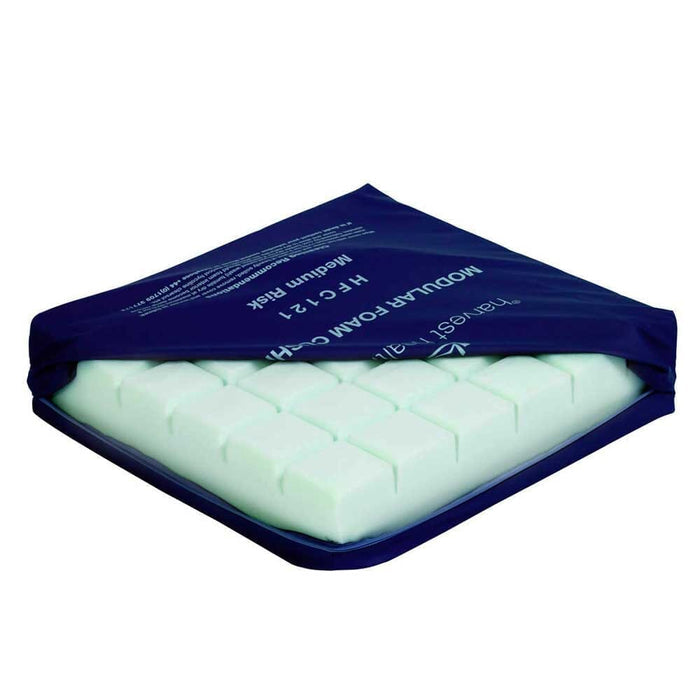 Full view of Modular Foam Pressure Cushion cushion on a plain background, showing its shape and supportive material.