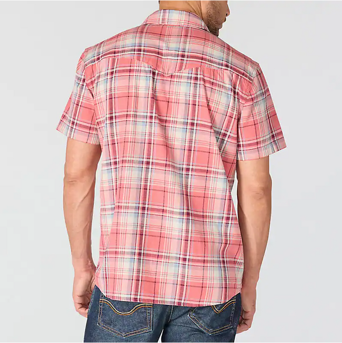 Carhartt Montana Bozeman short-sleeve plaid shirt in light amber, alternate product view