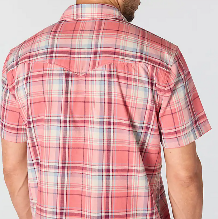 Montana Bozeman Relaxed SS Plaid Shirt- Light Amber