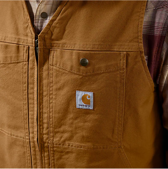 Carhartt Montana duck vest in Carhartt brown, further product image