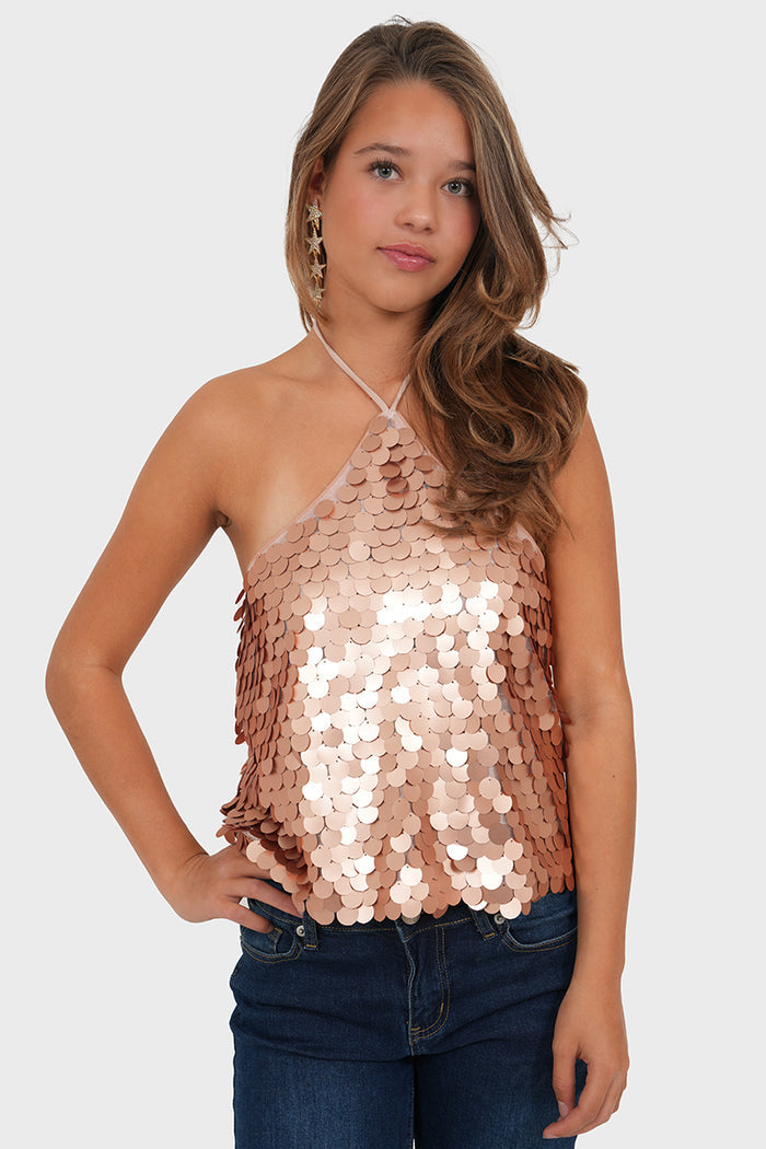 "Moon" top pink