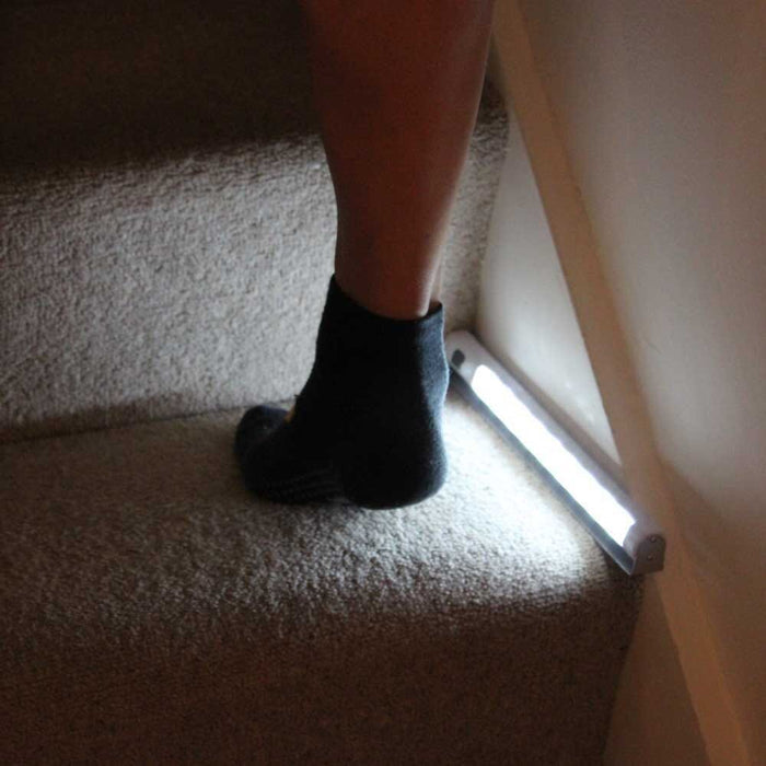 Lifestyle image of Motion Sensor Light being used in a real-life setting.