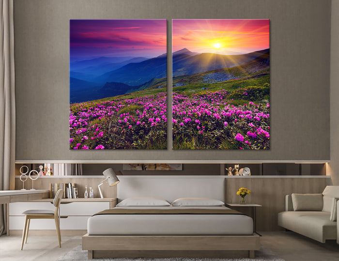 Mountain Sunrise Canvas Print #7029