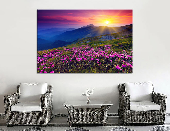 Mountain Sunrise Canvas Print #7029
