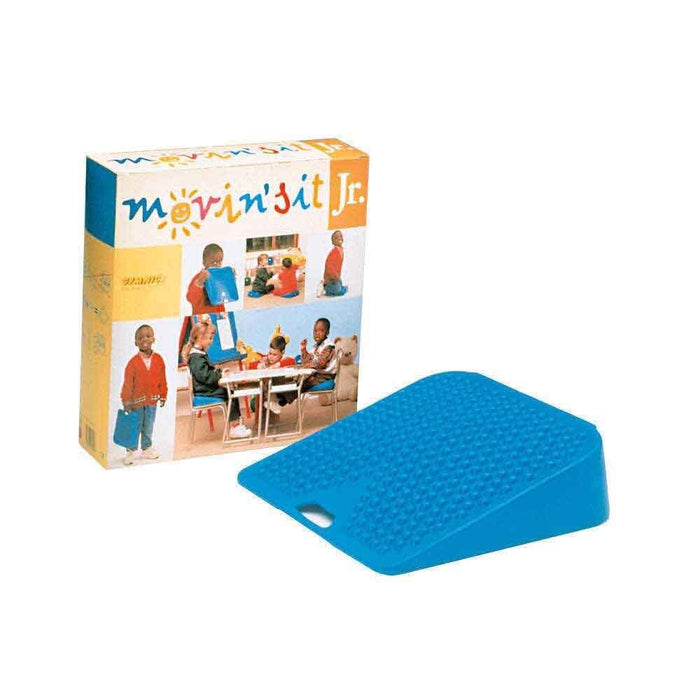 Full view of Move N Sit Cushion cushion on a plain background, showing its shape and supportive material.