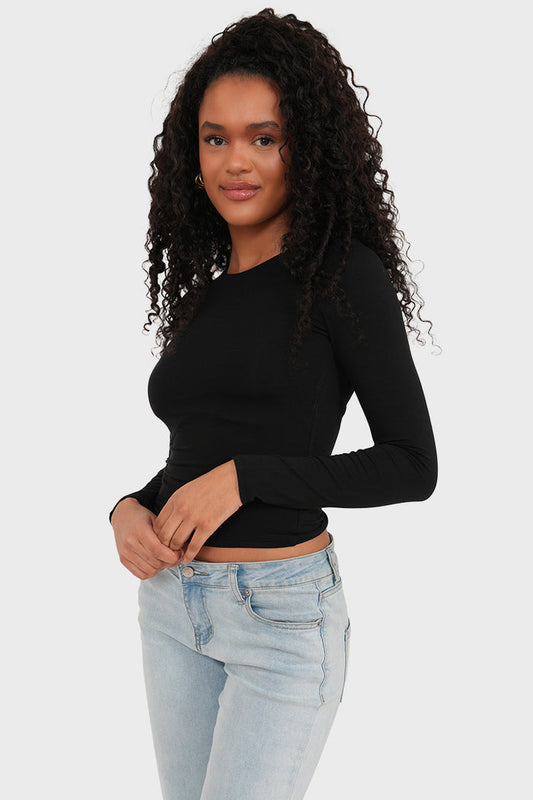 "Muse" top black