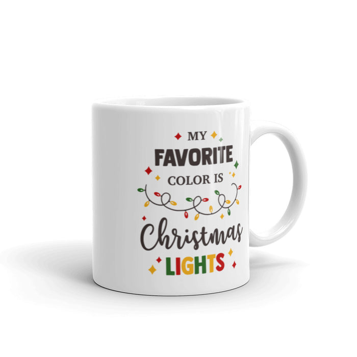 My Favorite Color Is Christmas Lights Mug - Bloom Seventy Seven