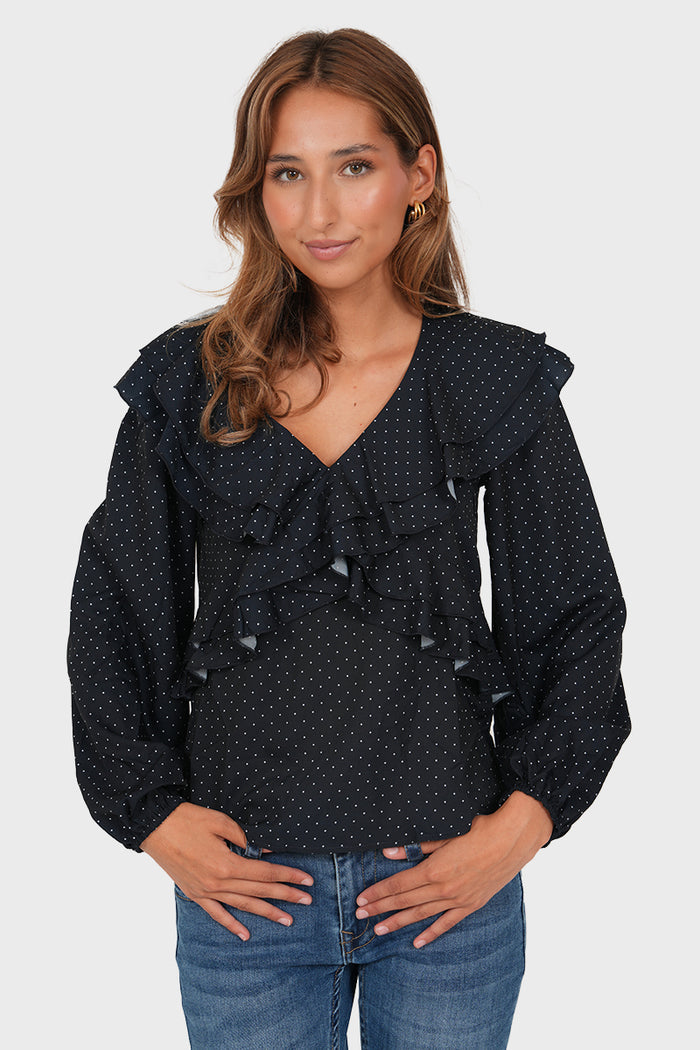 "Nayla" blouse navy