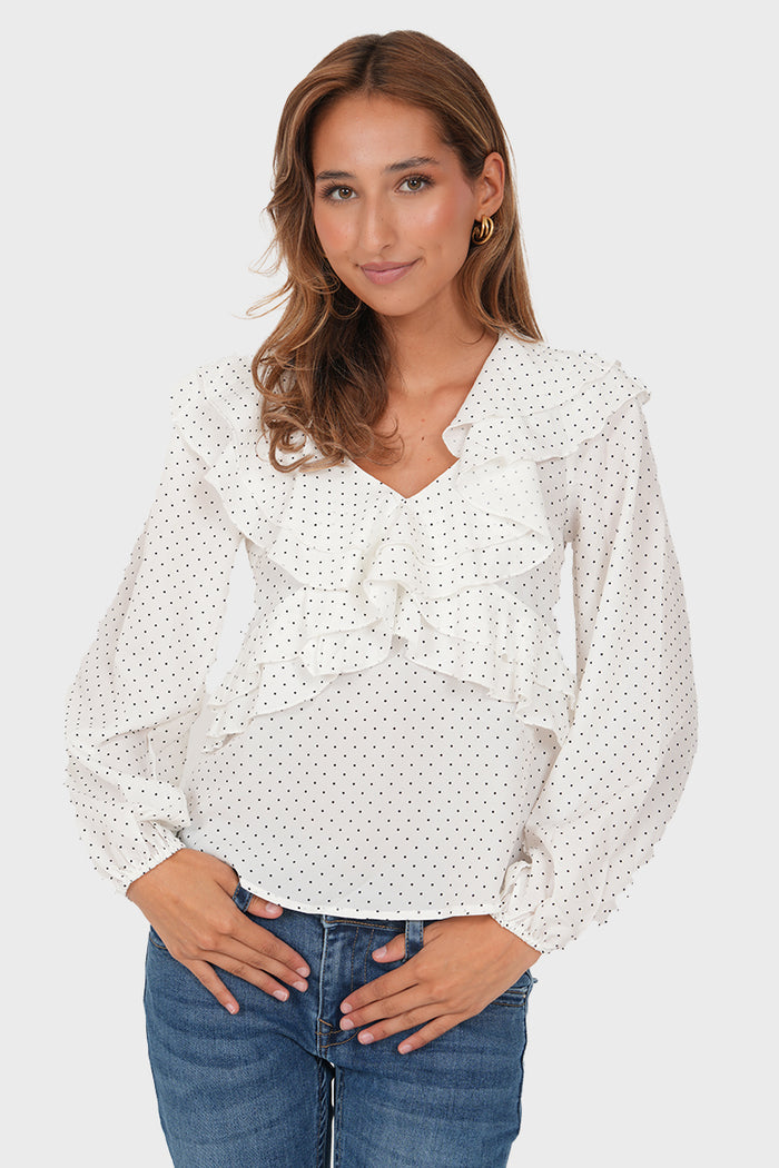 "Nayla” blouse white