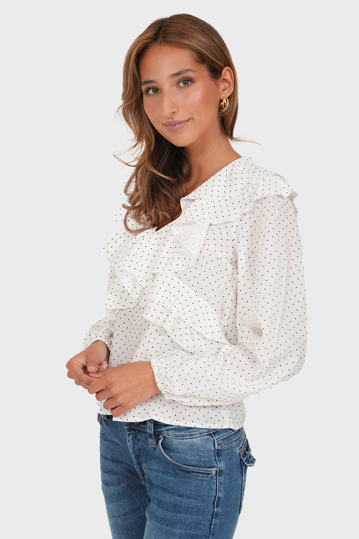 "Nayla” blouse white