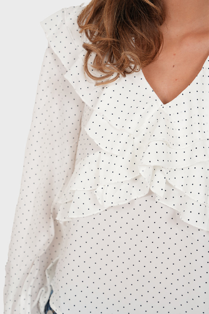 "Nayla” blouse white