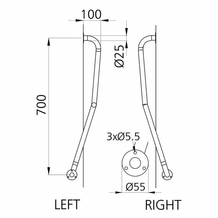 Newel Post Grab Rail