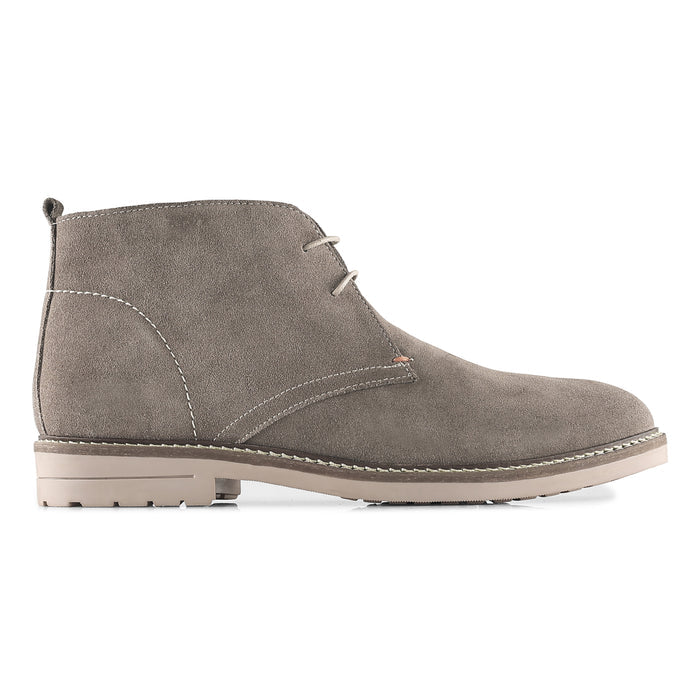 Newington Suede Leather Chukka Boots - Grey